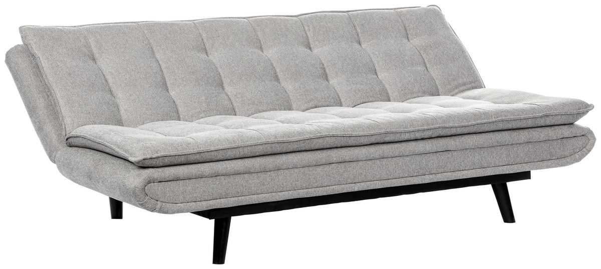 Schlafsofa Sun Grau - Schwarz/Grau, MODERN, Holz/Textil (190/83/93cm) - Mömax