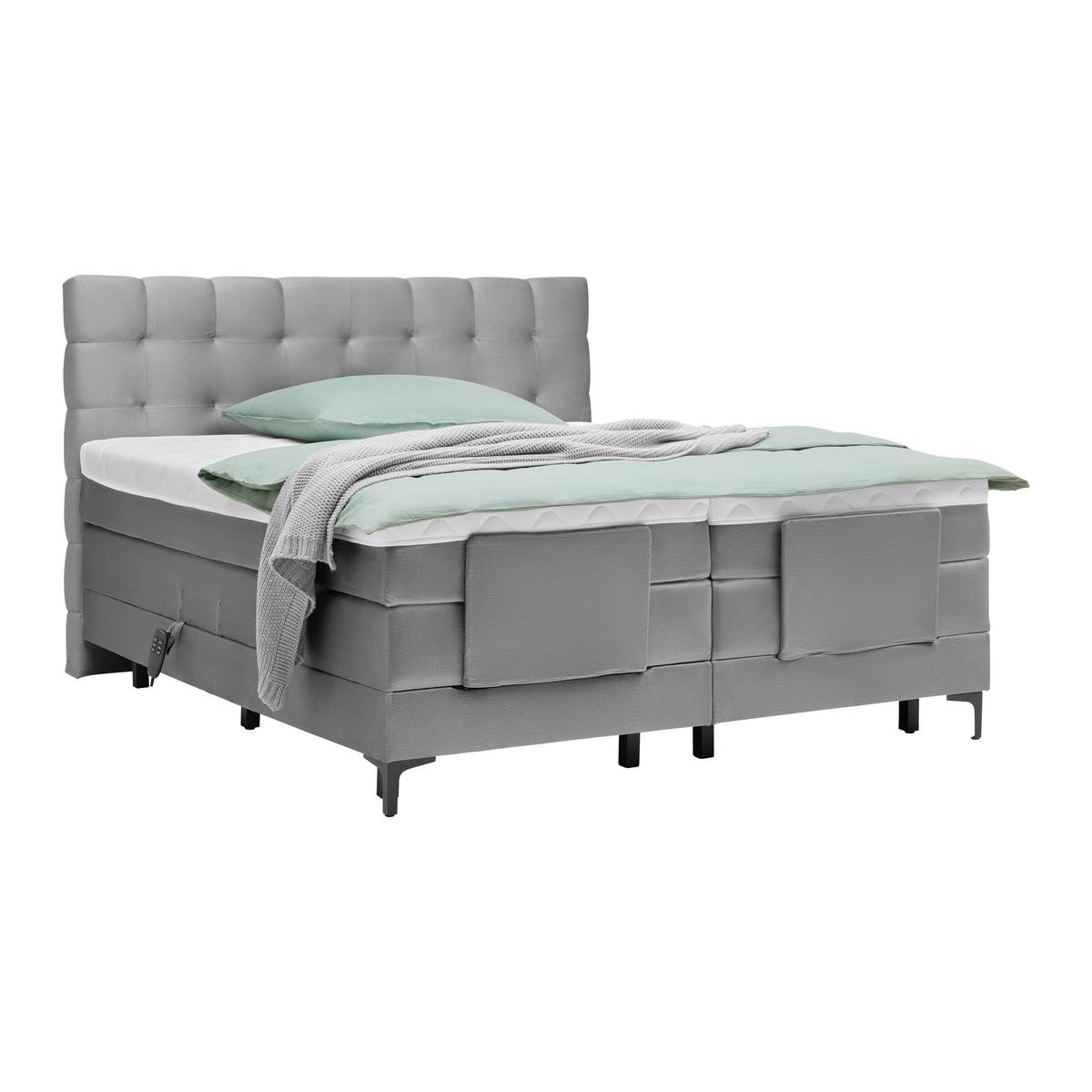 Boxspringbett Falcon in Grau ca. 180x200cm online kaufen momax