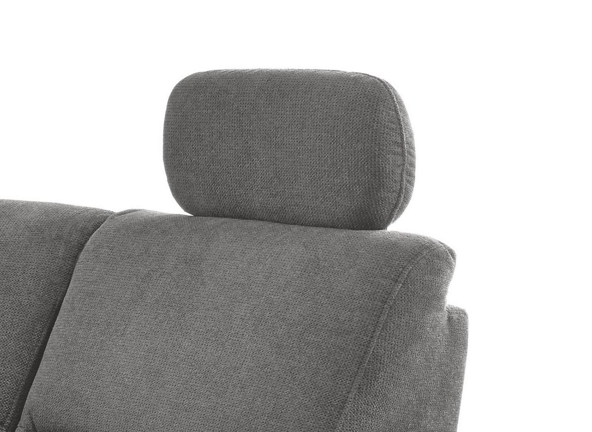 Wohnlandschaft Parole Dunkelgrau Struktur - Wildeiche/Dunkelgrau, KONVENTIONELL, Holz/Textil (237/186cm) - Livetastic