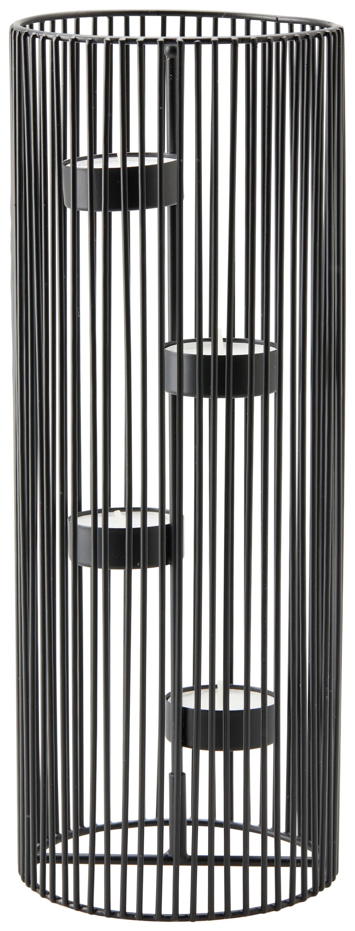 Gyertyatartó Thea - L - fekete, Basics, fém (11/30cm) - Modern Living