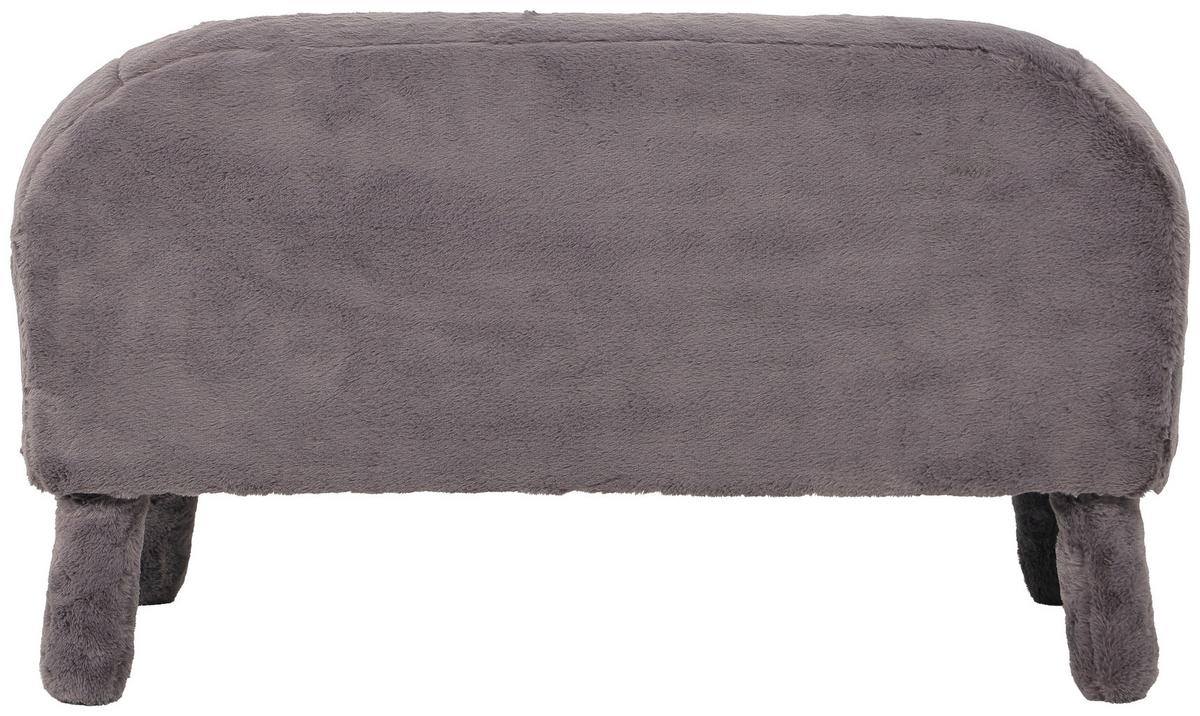 Kindersitzbank Corto Grau - Grau, MODERN, Holz/Textil (84/48/45cm) - Mömax