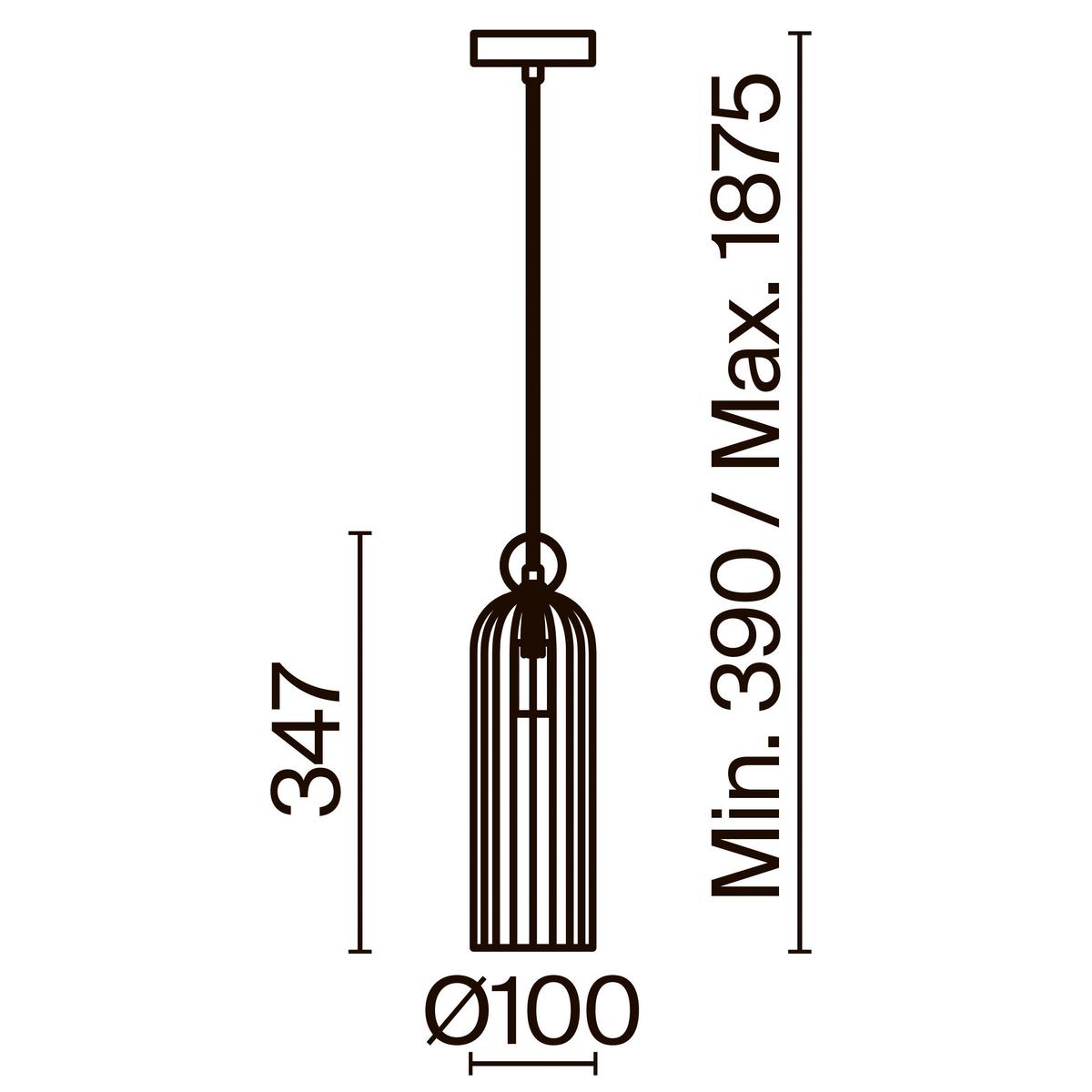 Pendelleuchte Antic Gold max. 40 Watt - Cognac/Goldfarben, Trend, Glas/Metall (10/34,7/10cm) - MAYTONI