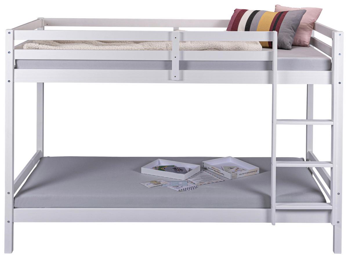 Etagenbett Sweet Dream ca. 90x200 cm Weiß - Weiß, MODERN, Holz (90/200cm) - MID.YOU