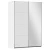 Ormar S Kliznim Vratima Subito - bijela/srebrne boje, Moderno, drvni materijal/metal (136/197/61cm) - Modern Living