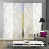 ZASŁONA PANELOWA TIBERIO, ZESTAW 4 SZT - biały, Modern, tkanina (60/245cm)