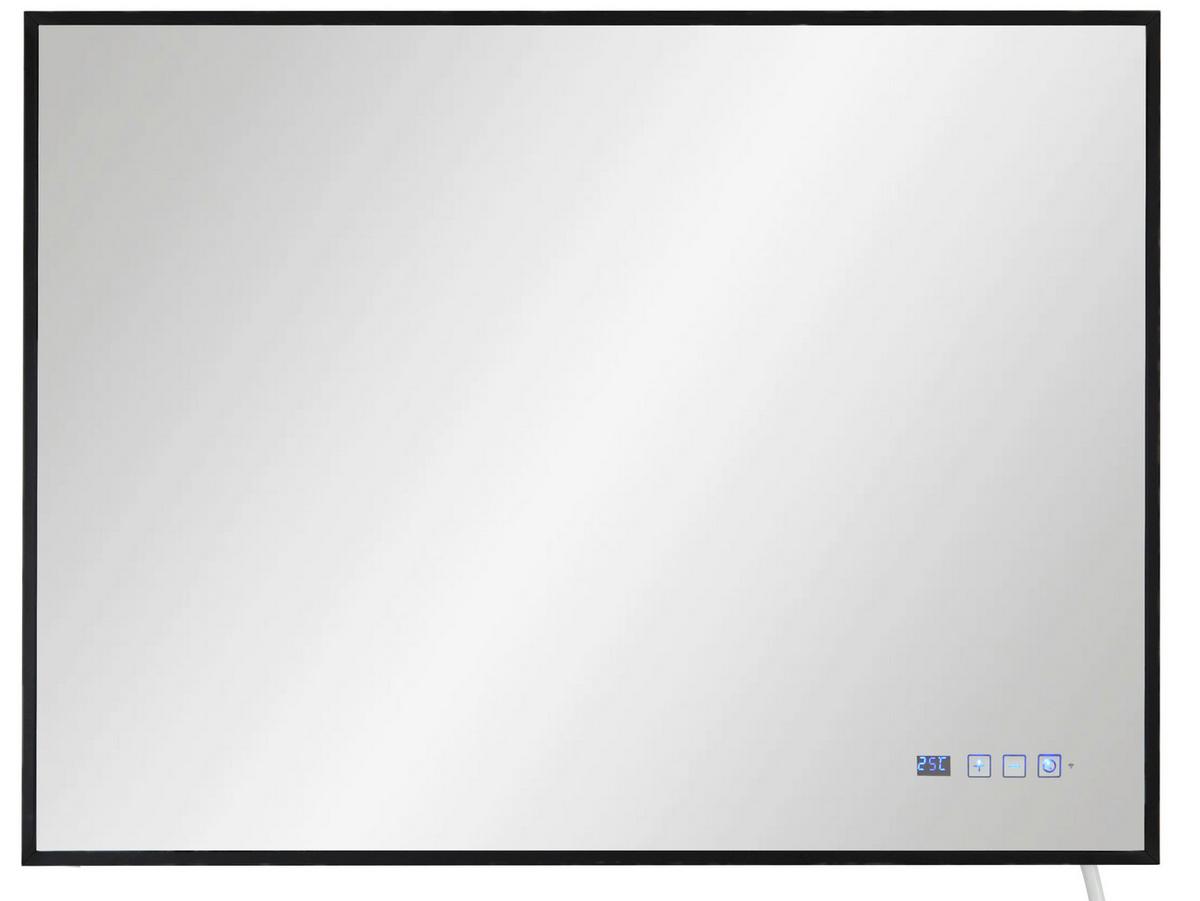 Infrarot-Heizpaneel Schwarz max. 800 Watt - Schwarz, Basics, Glas/Kunststoff (100/60/5cm)