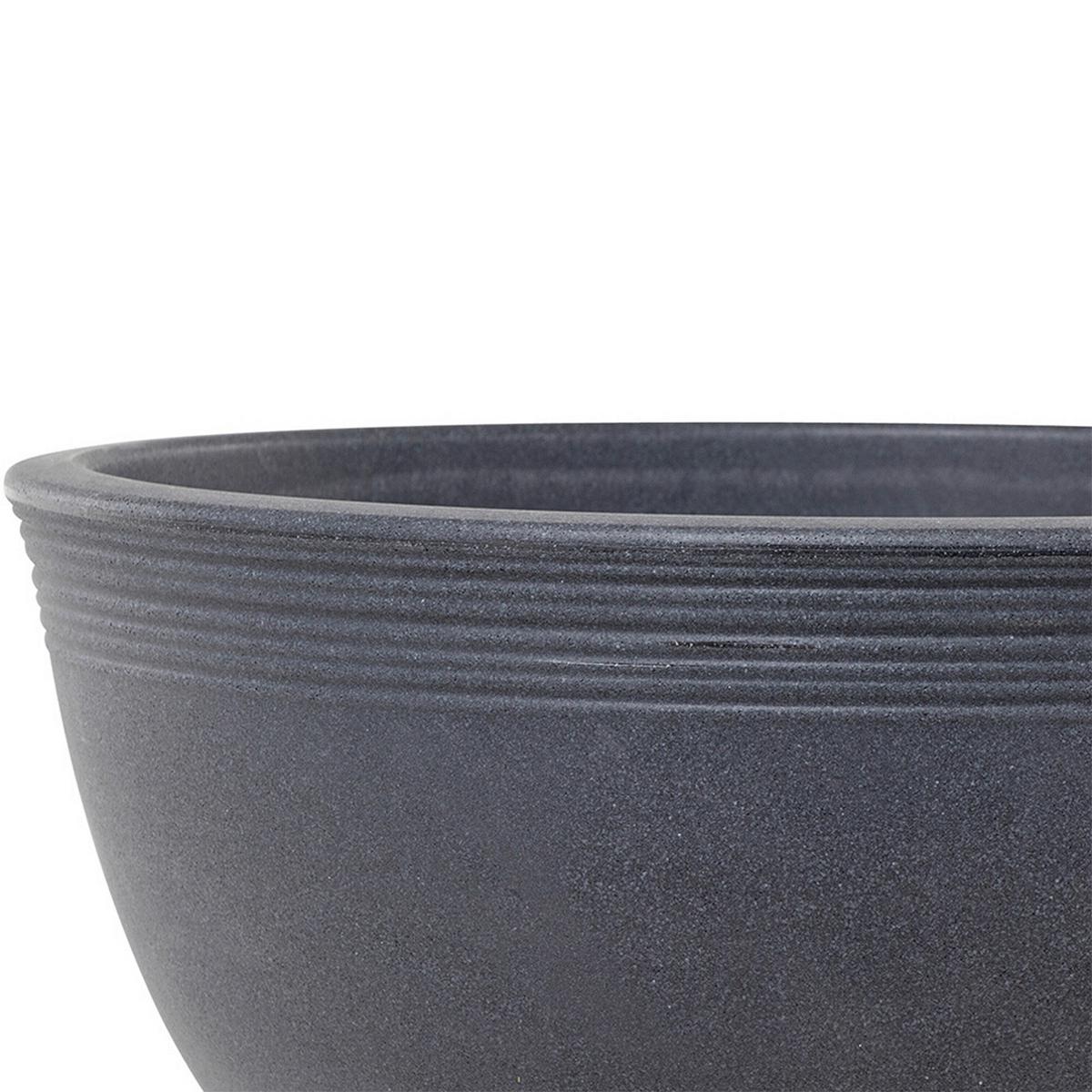 Pflanzentopf Malaga Anthrazit - Anthrazit, Basics, Kunststoff (48/22cm) - Siena Garden