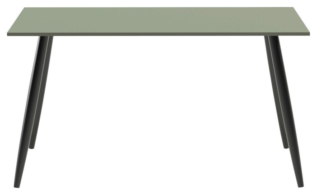 Schreibtisch Piazza Grün/Schwarz - Schwarz/Grün, MODERN, Holzwerkstoff/Metall (138/73,60/60cm) - Mömax