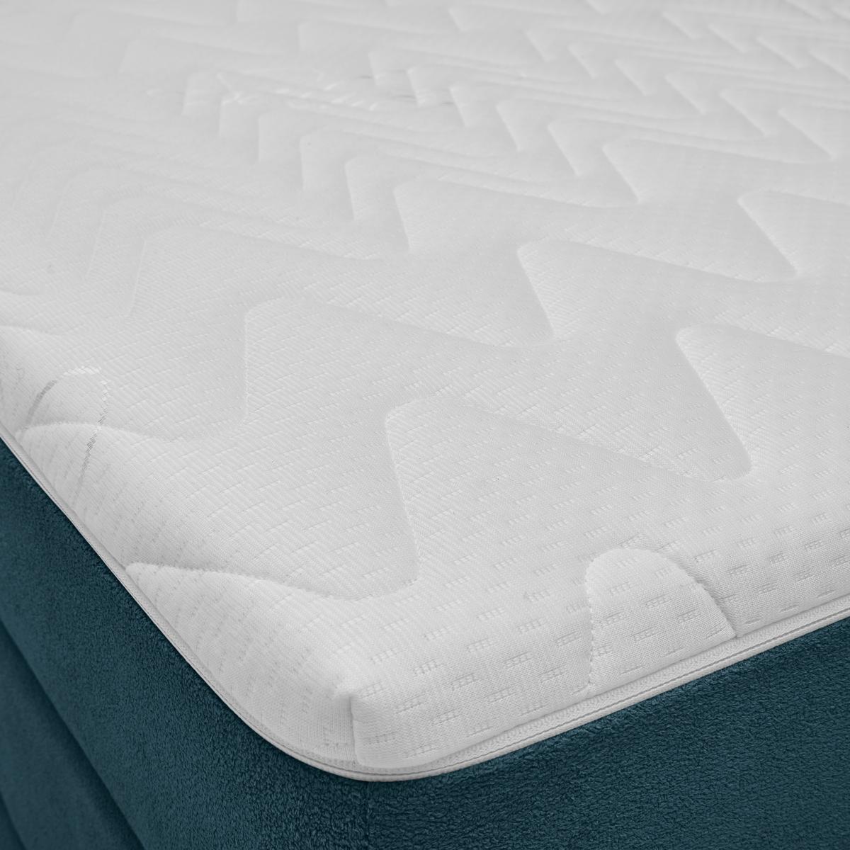 Boxspringbett Dixon Petrol ca. 120x200cm - Petrol/Schwarz, KONVENTIONELL, Holz/Holzwerkstoff (120/200cm) - Premium Living