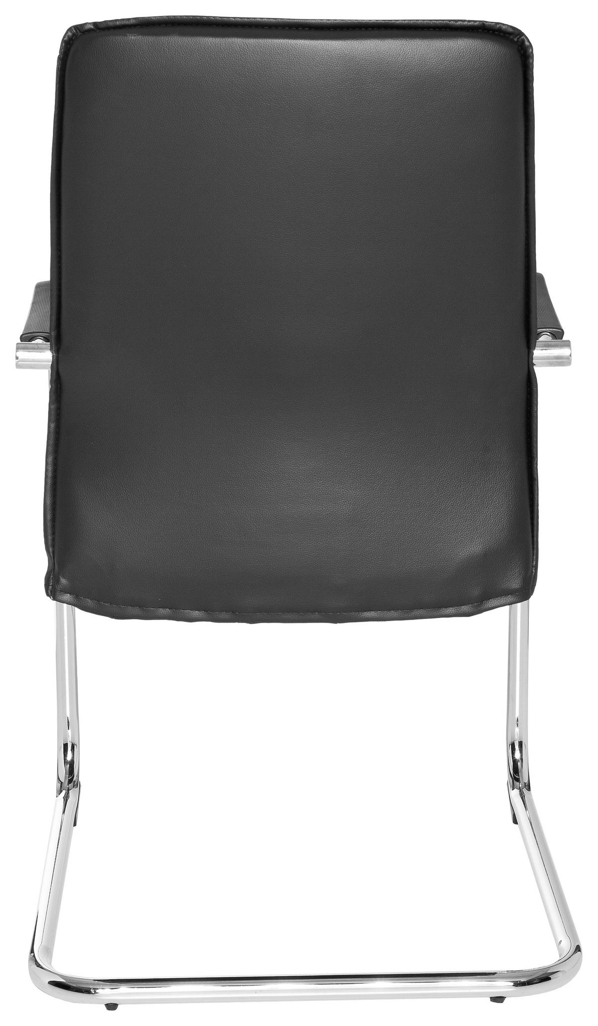 Konferenčni Stol Tila V, Črna - barve kroma/črna, Moderno, kovina/umetna masa (56/97/46cm) - MID.YOU