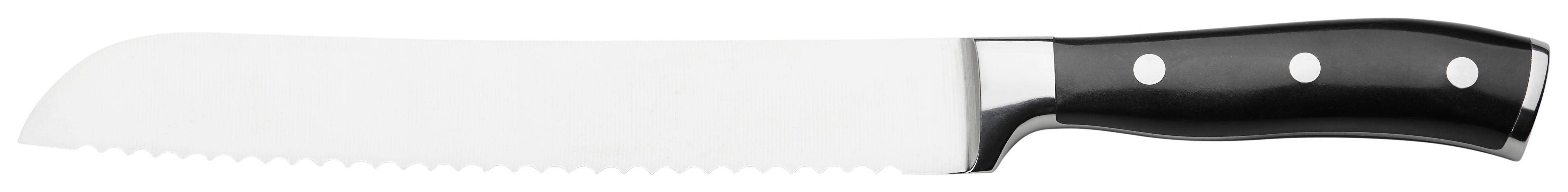 BROTMESSER MICHAEL - Edelstahlfarben/Silberfarben, KONVENTIONELL, Kunststoff/Metall (33cm) - Premium Living