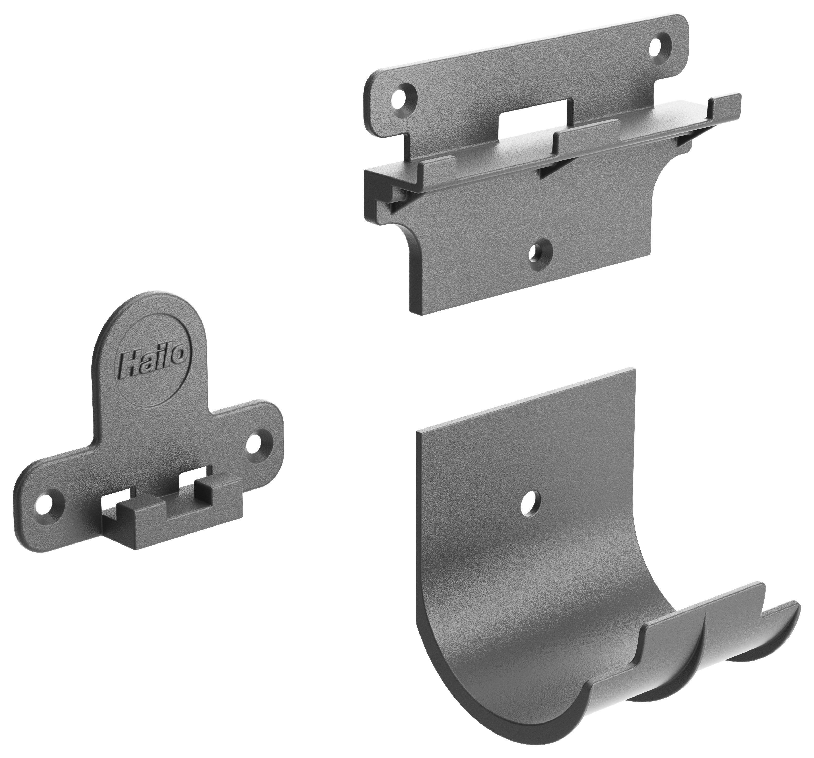 Abfallsammler 107601 Dunkelgrau - Dunkelgrau/Hellgrau, Kunststoff (22,6/32/29,5cm) - HKT