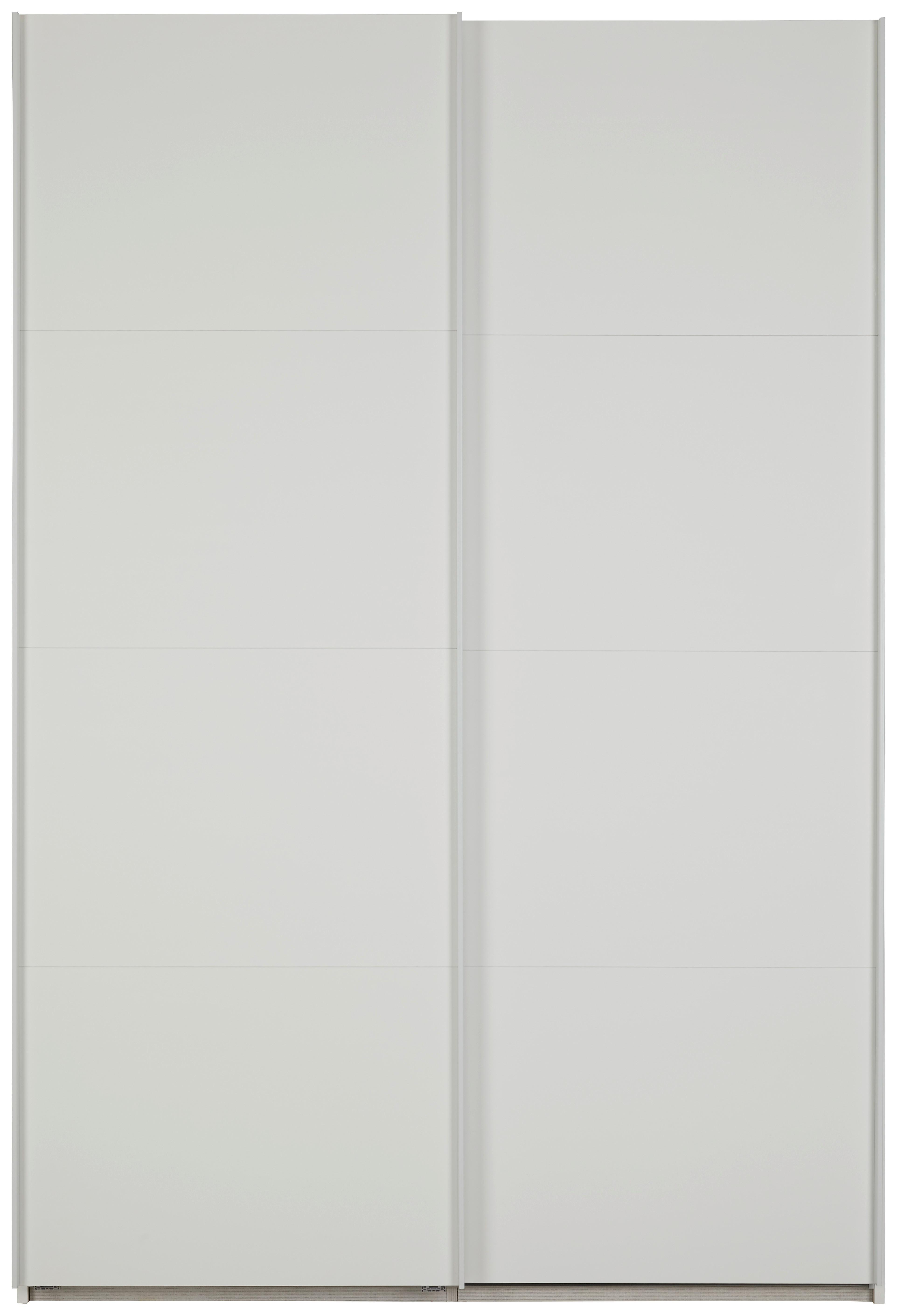 ARMOIRE À P. COULISSANTES SUS. LAGO - blanc, MODERN, matériau en bois/métal (150/222/60cm) - Mömax