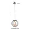LED-HÄNGELEUCHTE MODERNI - Chromfarben/Transparent, MODERN, Glas/Kunststoff (78/25/120cm) - Mömax
