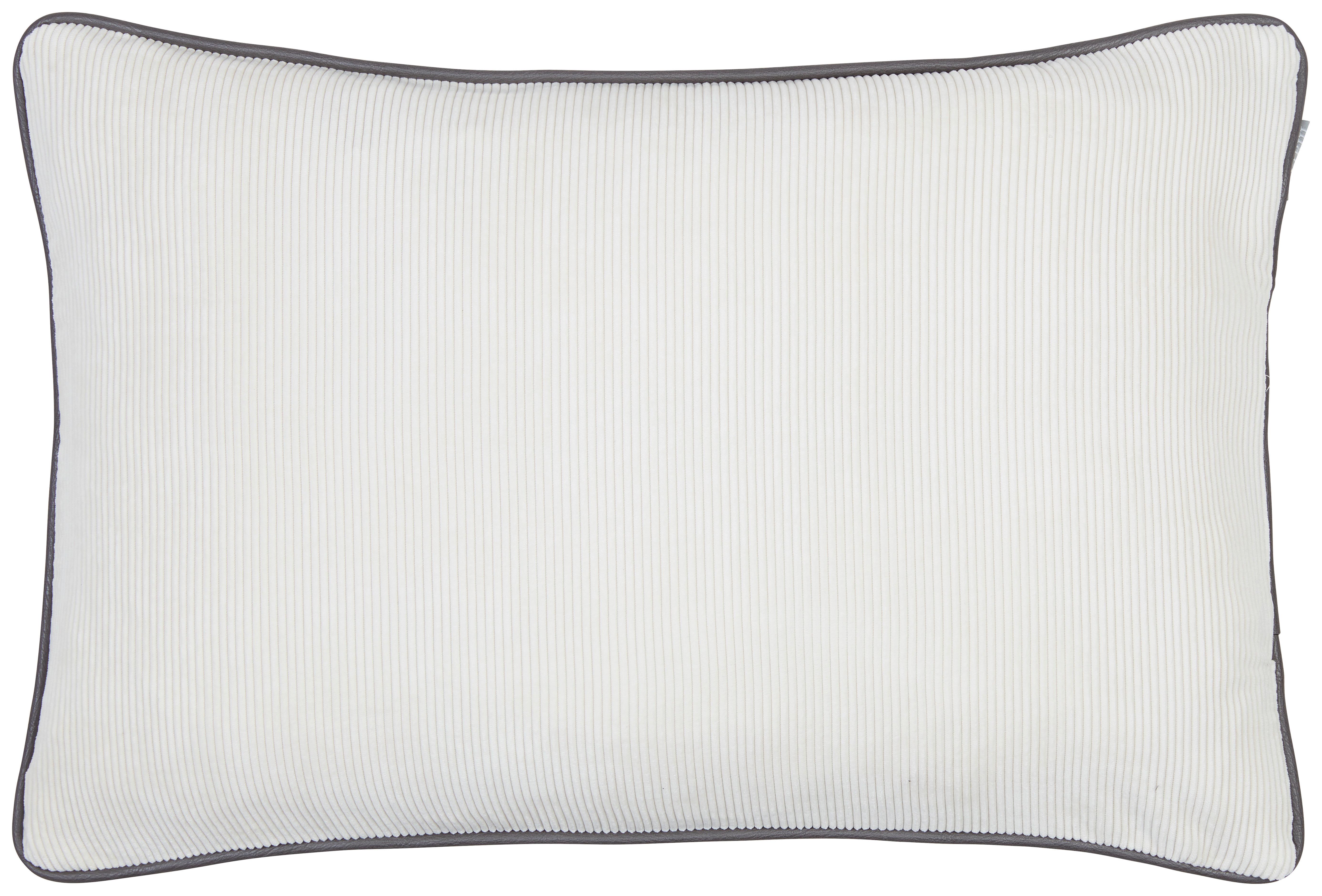 Zierkissen Willow in Weiß ca. 40x60cm - Weiß, MODERN, Textil (40/60cm) - Mary's