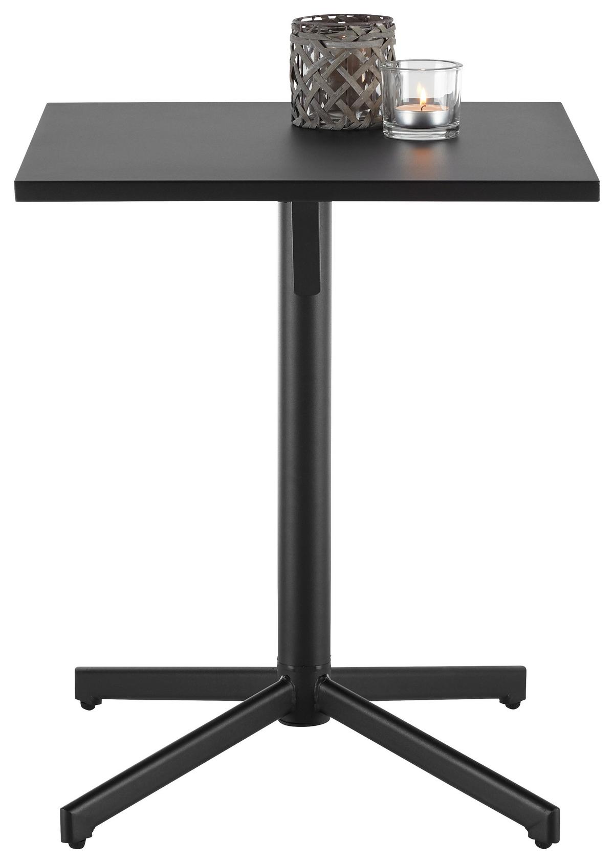 Gartentisch Katar aus Metall - Schwarz, Metall (60/71/60cm) - Mömax