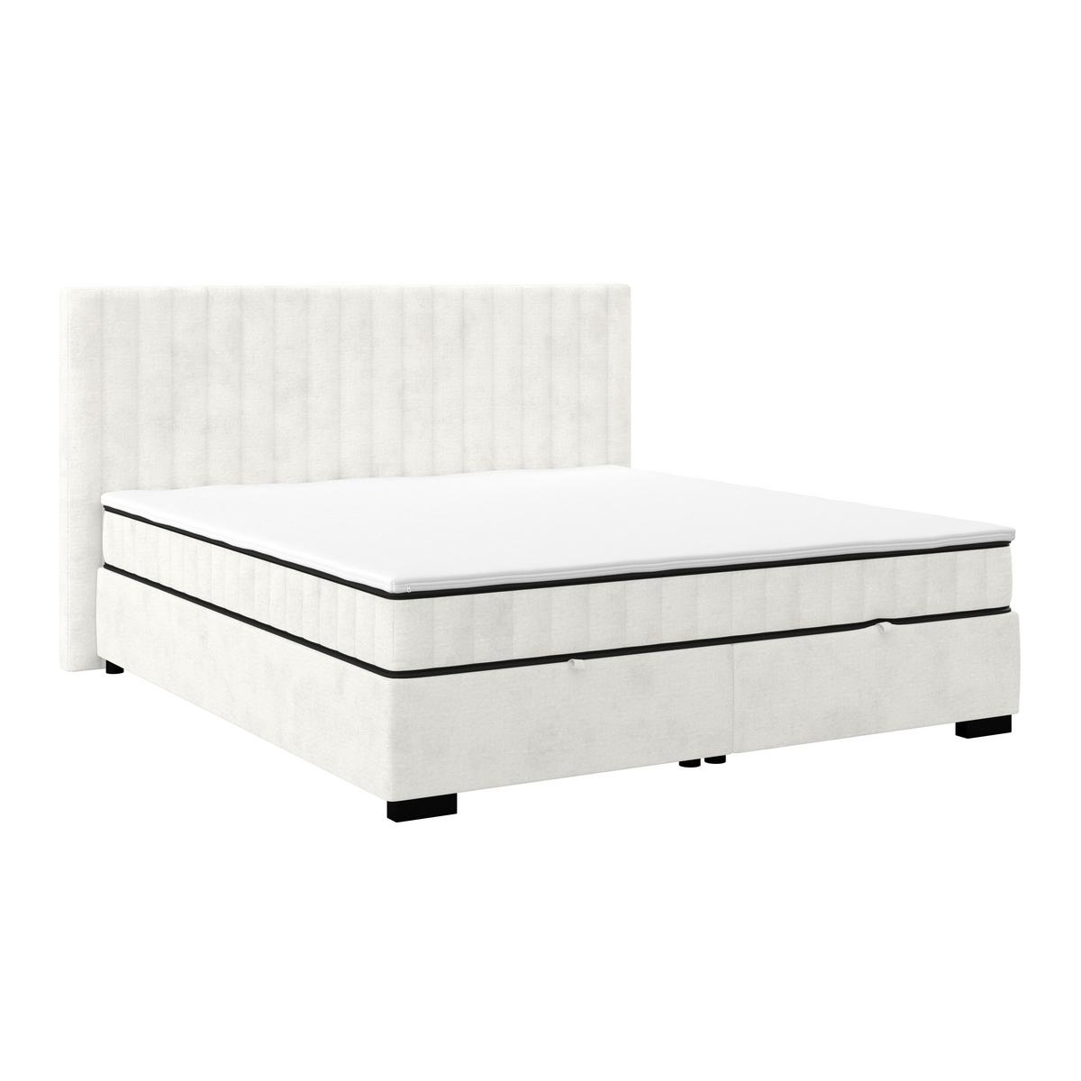 Box Krevet Maya C - crna/krem, Moderno, drvni materijal/drvo (200/220cm) - Based