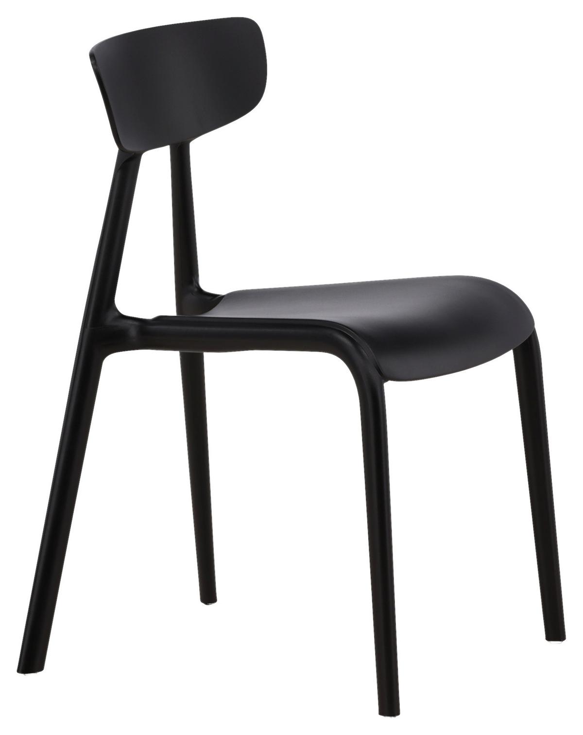 STUHL-SET URSHOLMEN - Schwarz, Design, Kunststoff (49/79.5/54cm) - Livetastic
