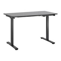 BIURKO ROMINA - czarny, Modern, metal/drewno (120/59/73,1-123,1cm) - Bessagi Home