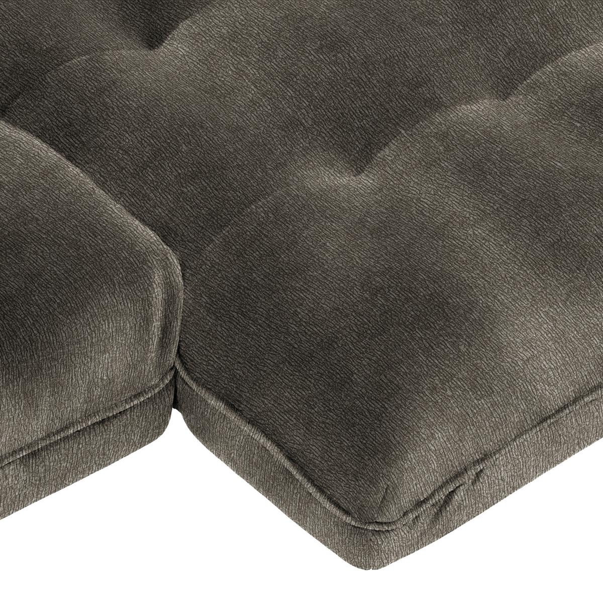 Wohnlandschaft Vivo Dunkelgrau - Dunkelgrau/Schwarz, MODERN, Kunststoff/Textil (317/63/179cm) - Premium Living