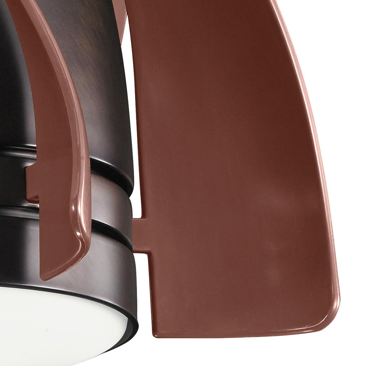 Stropni Ventilator Terna - brončane boje/tamno smeđa, Design, metal/plastika (38/50cm)