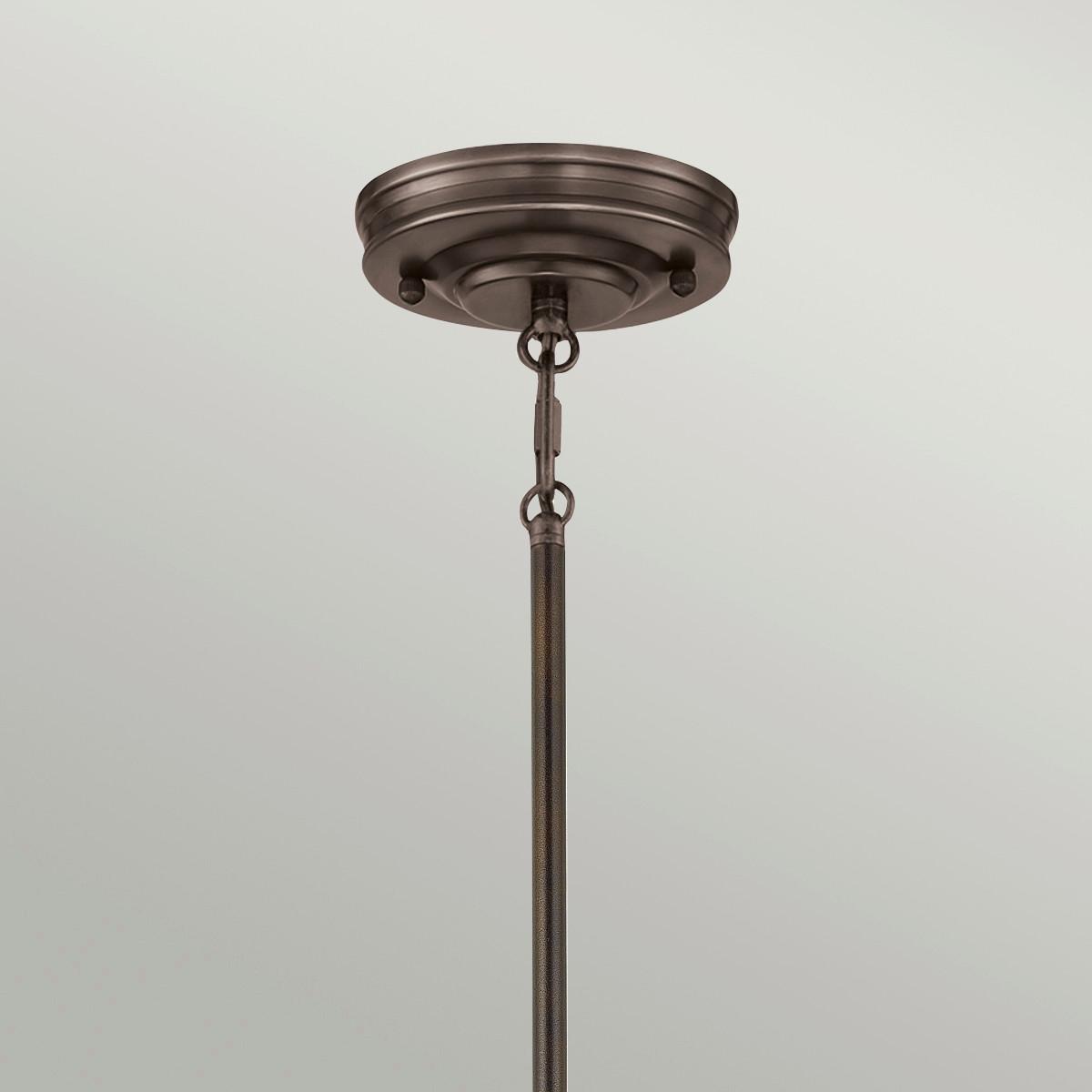 Viseća Svjetiljka Qz-Emery-P-S-Pn - brončane boje, Design, staklo/metal (20.3/31.4cm)