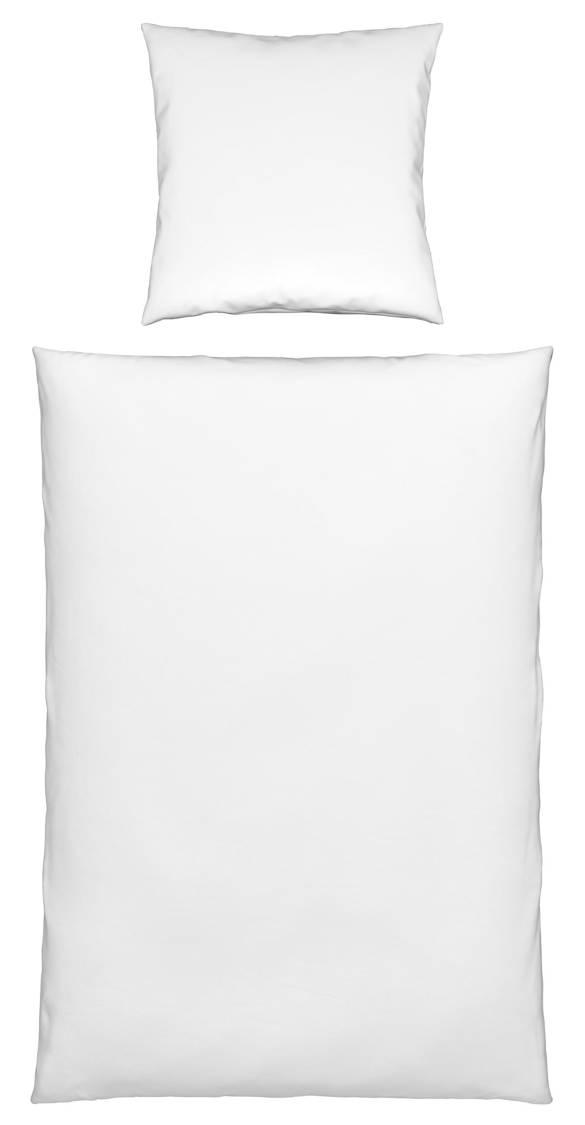 Bettwäsche Iris in Weiß ca. 135x200cm - Weiß, MODERN, Textil (135/200cm) - Modern Living