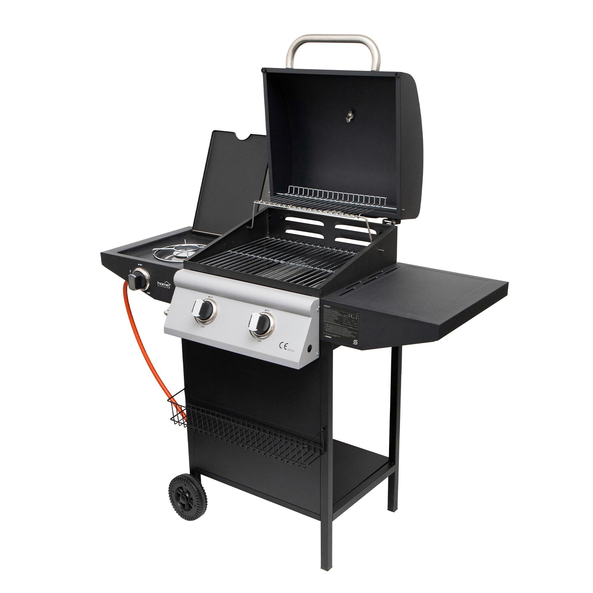 Gázgrill Grg02 - fekete, fém (118/105,5/53cm)
