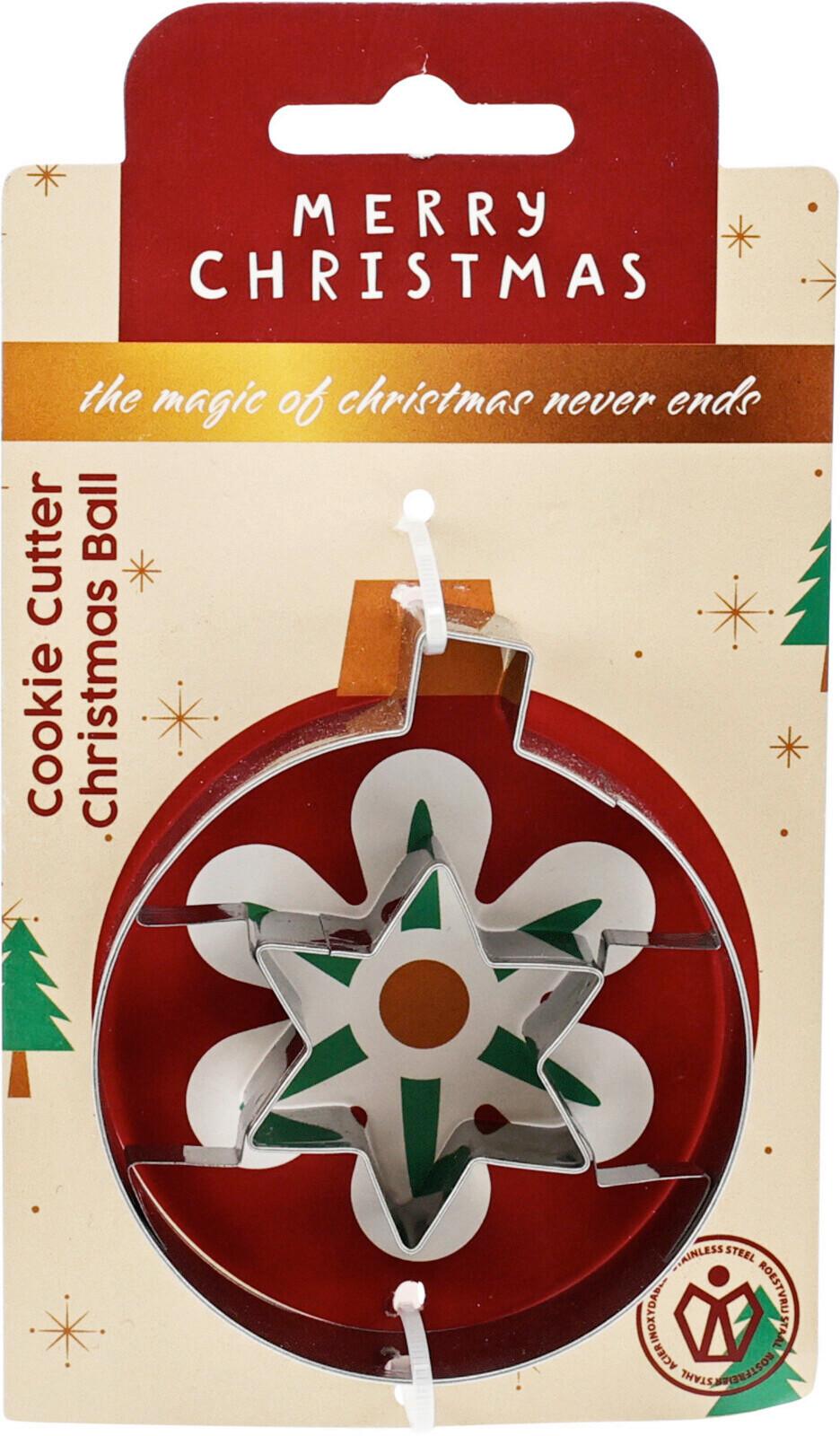 Sütikiszúró Christmas Ball - fém (8/8,5/2cm)