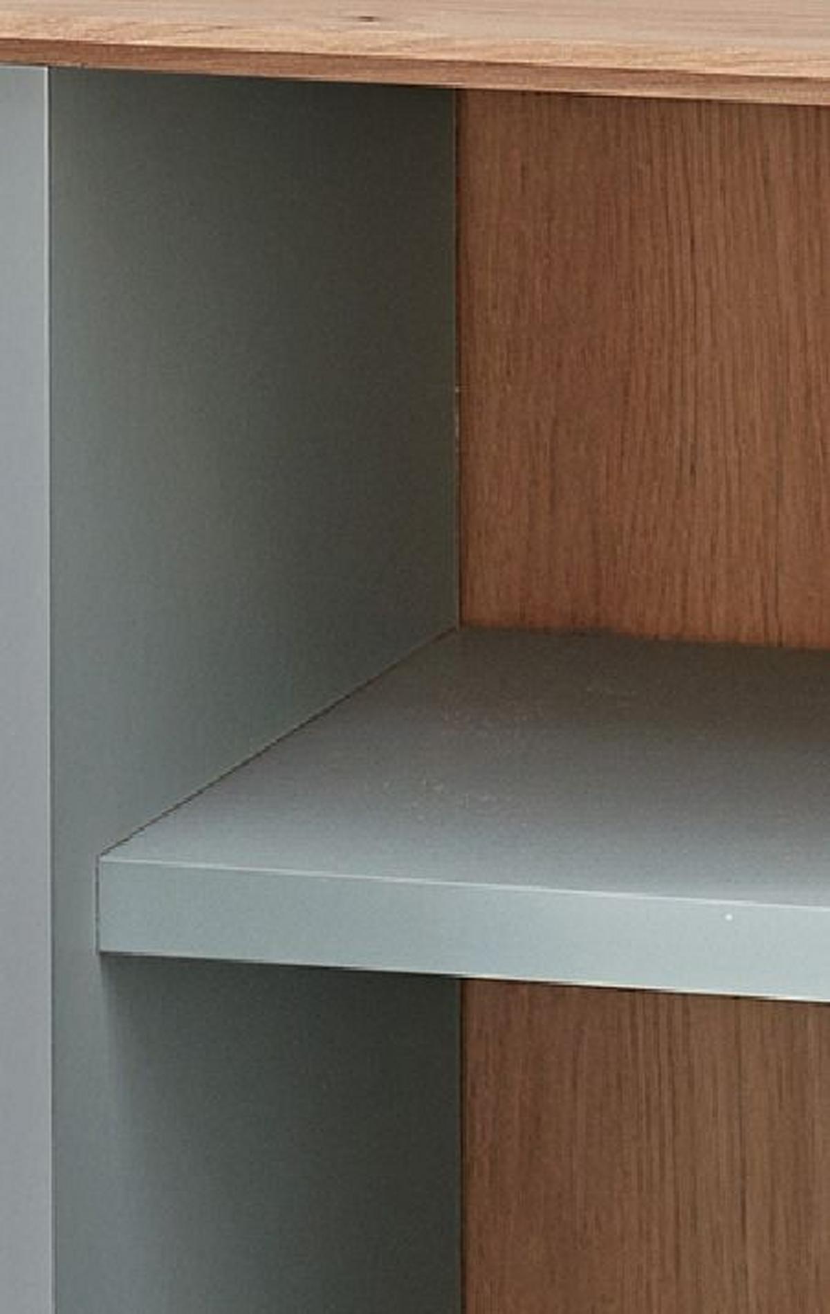 SZAFKA UCHYLNA NA BUTY DIANA - czarny/szałwiowy, Design, materiał drewnopochodny/metal (55/84/37cm) - Voleo