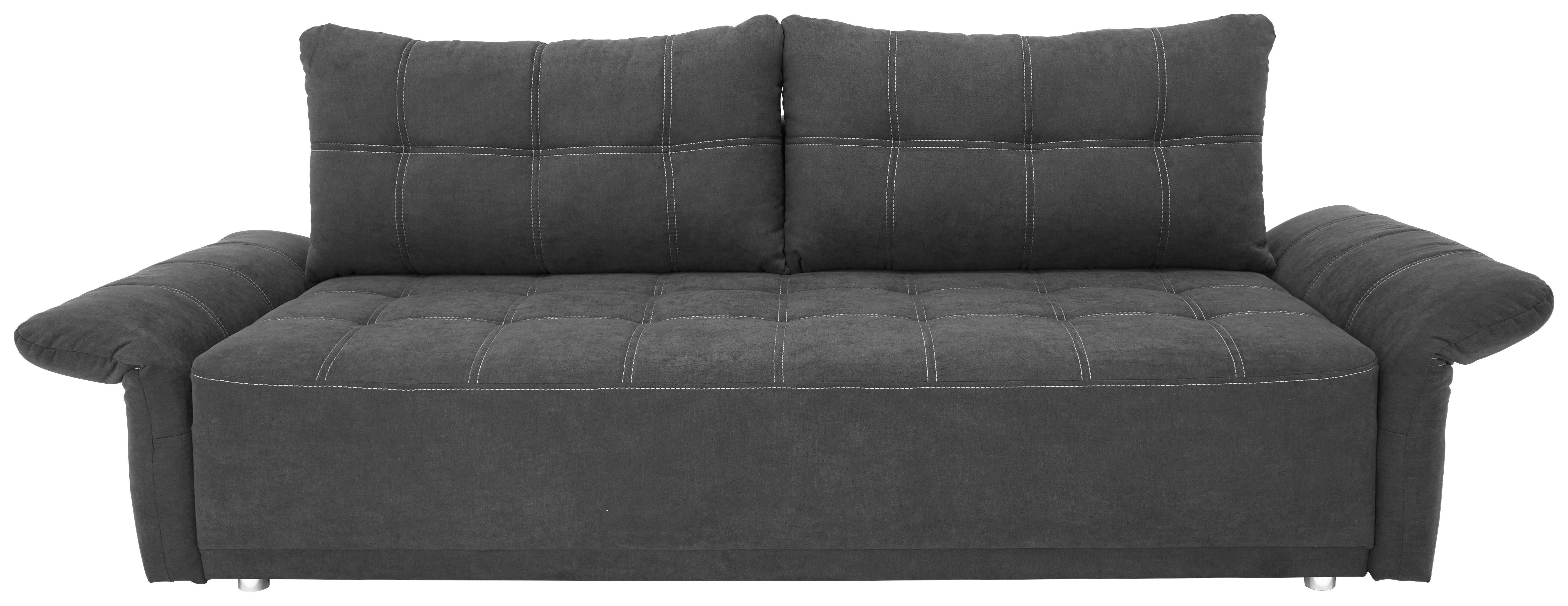 Canapea Bigsofa PASCAL - maro închis, Basics, plastic/lemn (221/91/107cm) - Modern Living