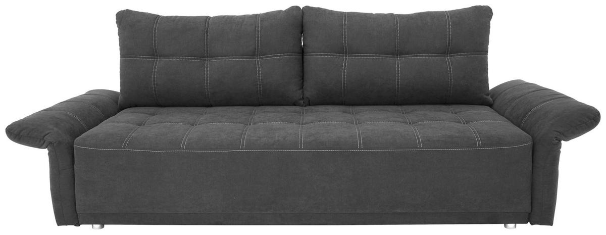 Canapea Bigsofa PASCAL - maro închis, Basics, plastic/lemn (221/91/107cm) - Modern Living