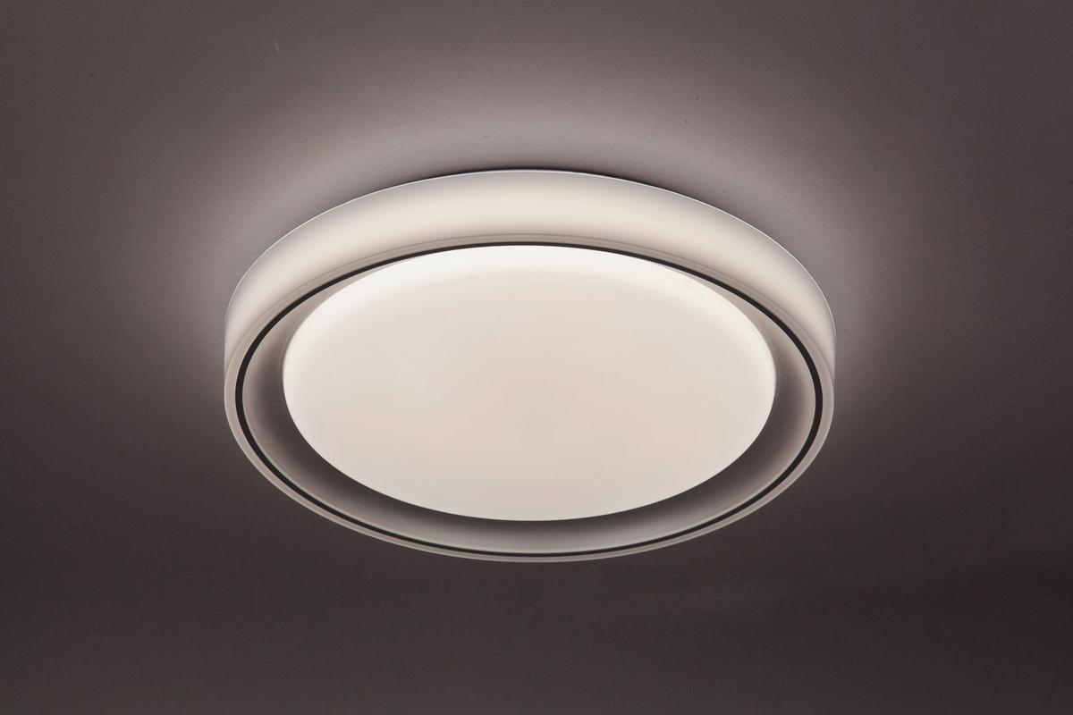LAMPA SUFITOWA LED ROCHESTER *SBN* - biały, Basics, tworzywo sztuczne/metal (40/7,53cm) - Novel