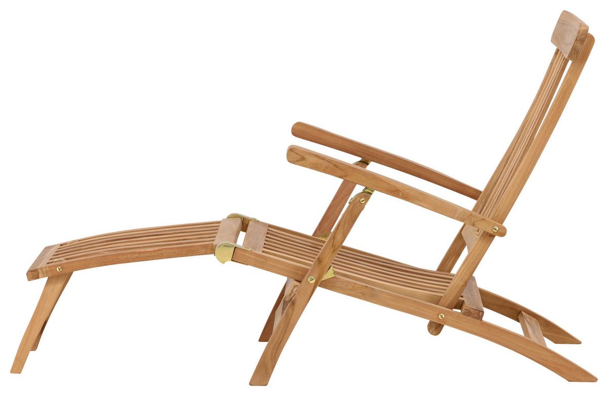 Sonnenliege Kenya ca. 60x95x150 cm Teakholz - KONVENTIONELL (60/95/150cm) - Gardenson