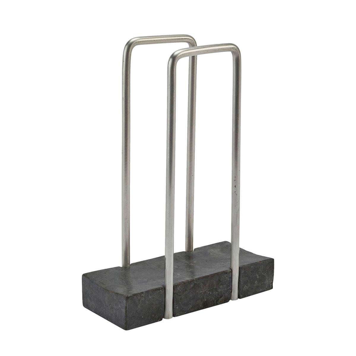 SYSTEM ORGANIZACJI HAMMAM - ciemnoszary/szary, Basics, kamień (7.5/17/24.5cm) - Aquanova