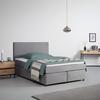 Box Krevet Florinda - siva/crna, Moderno, tekstil/drvo (140/200cm) - Bessagi Home