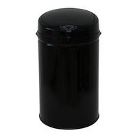 Koš Za Smeti Sensor, Črna, 30 L - črna, Trend, kovina/umetna masa (31/31/61,5cm) - Echtwerk