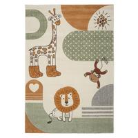 Kinderteppich Safari 2 Multicolor ca. 160x230cm - Multicolor, Modern, Textil (160/230cm) - Mömax