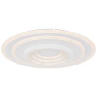 Stropna Led-svetilka Bafur, S Sijalko - bela, Design, kovina/umetna masa (49,5/7cm) - Globo