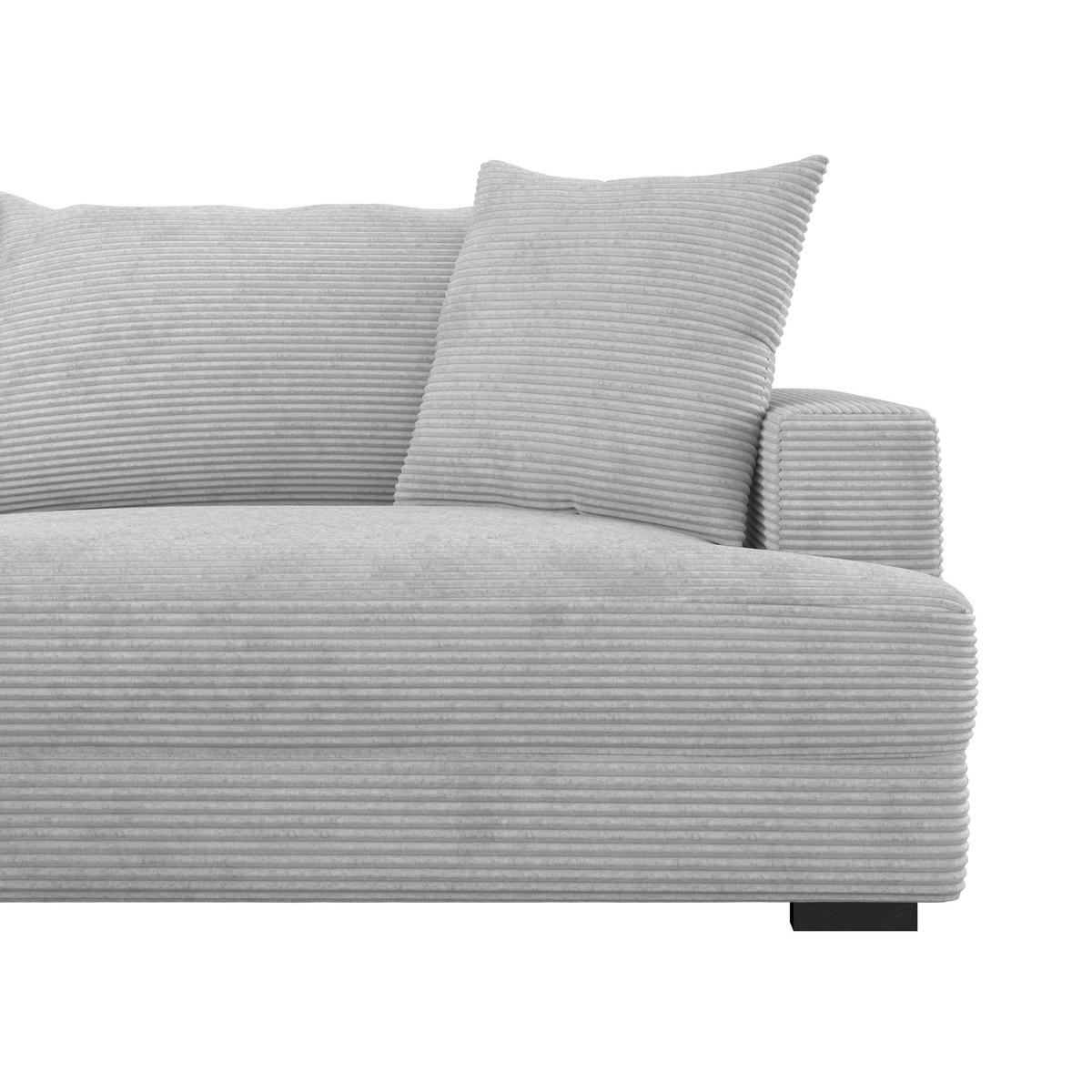 Ugaona Garnitura Pelle - crna/sivobraon, Moderno, tekstil (180/265cm)
