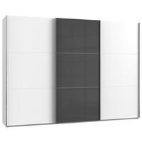 Ormar S Kliznim Vratima Level 36c - bijela/siva, Moderno, drvni materijal (300/216/65cm) - Modern Living
