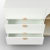 ÉTAGÈRE POUR ENFANTS ENNY - couleur hêtre/blanc, MODERN, matériau en bois/bois (118/95/39cm) - Bessagi Kids