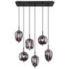 HÄNGLAMPA JEANETTE - svart, Modern, metall/glas (80/34/120cm) - Mömax