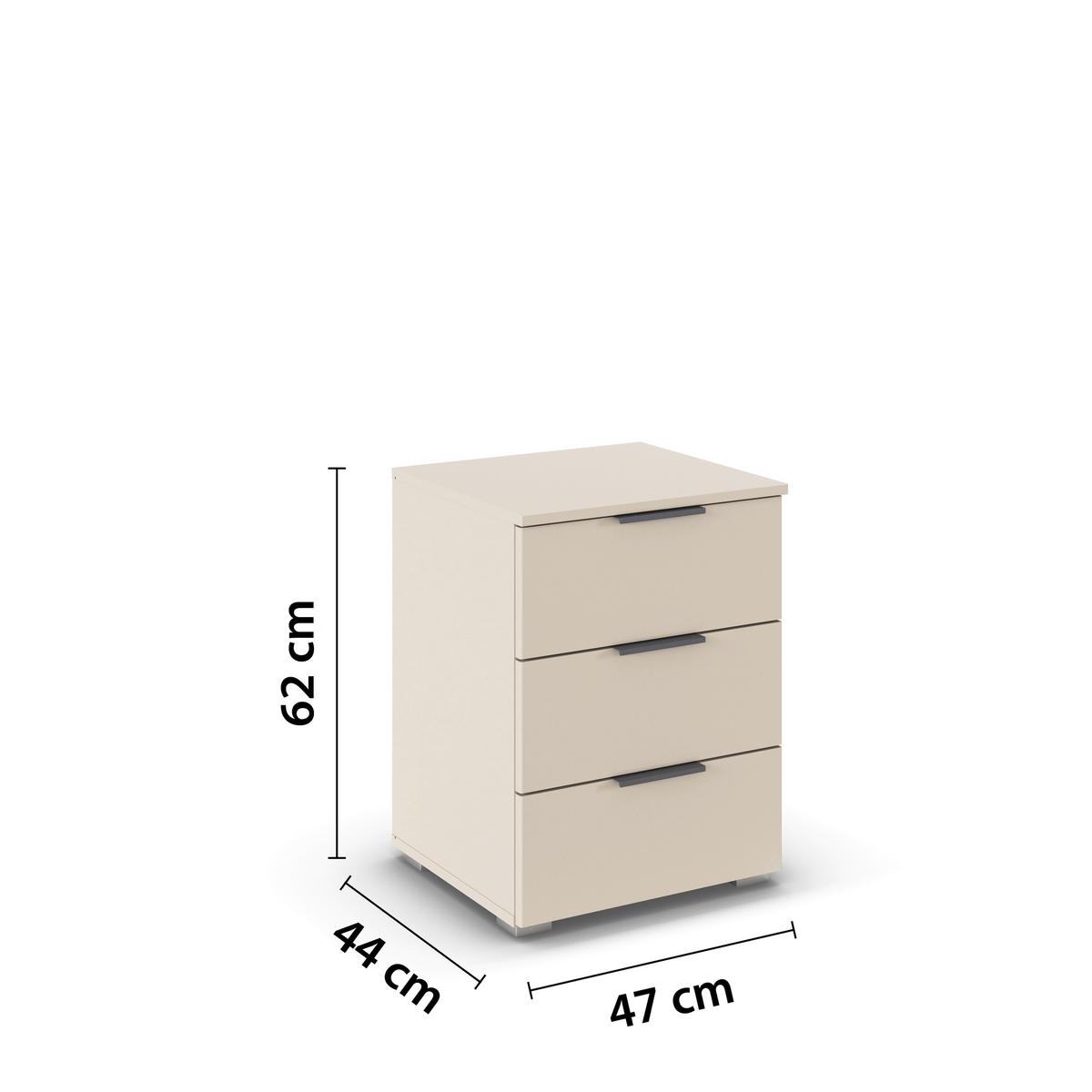 NOPTIERA ALABAMA - șampanie, Modern, material pe bază de lemn (47/62/42cm) - Modern Living