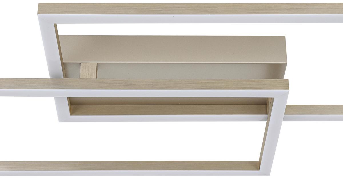 LED-Deckenleuchte Cem Champagnerfarben max. 30 Watt - Champagner, Modern, Kunststoff/Metall (75/30/7cm) - Mömax