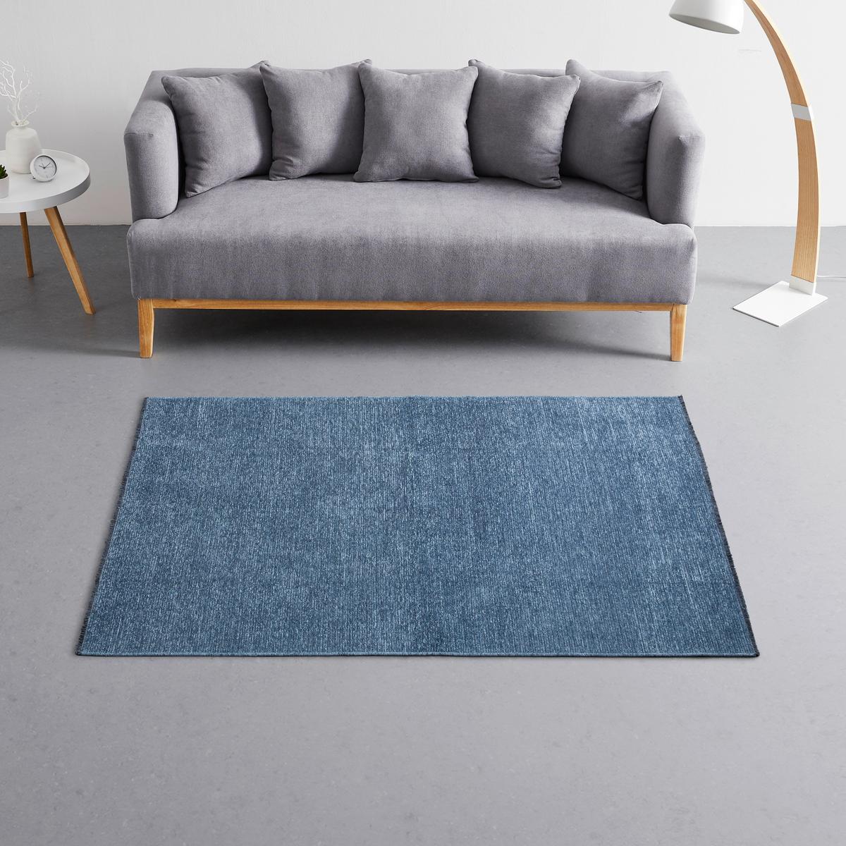 Webteppich Silke 1 in Blau ca. 80x150cm - Blau, ROMANTIK / LANDHAUS, Textil (80/150cm) - Mömax