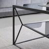 SOFFBORD ANGEL - grå/svart, Modern, metall/glas (70/38/70cm) - Premium Living