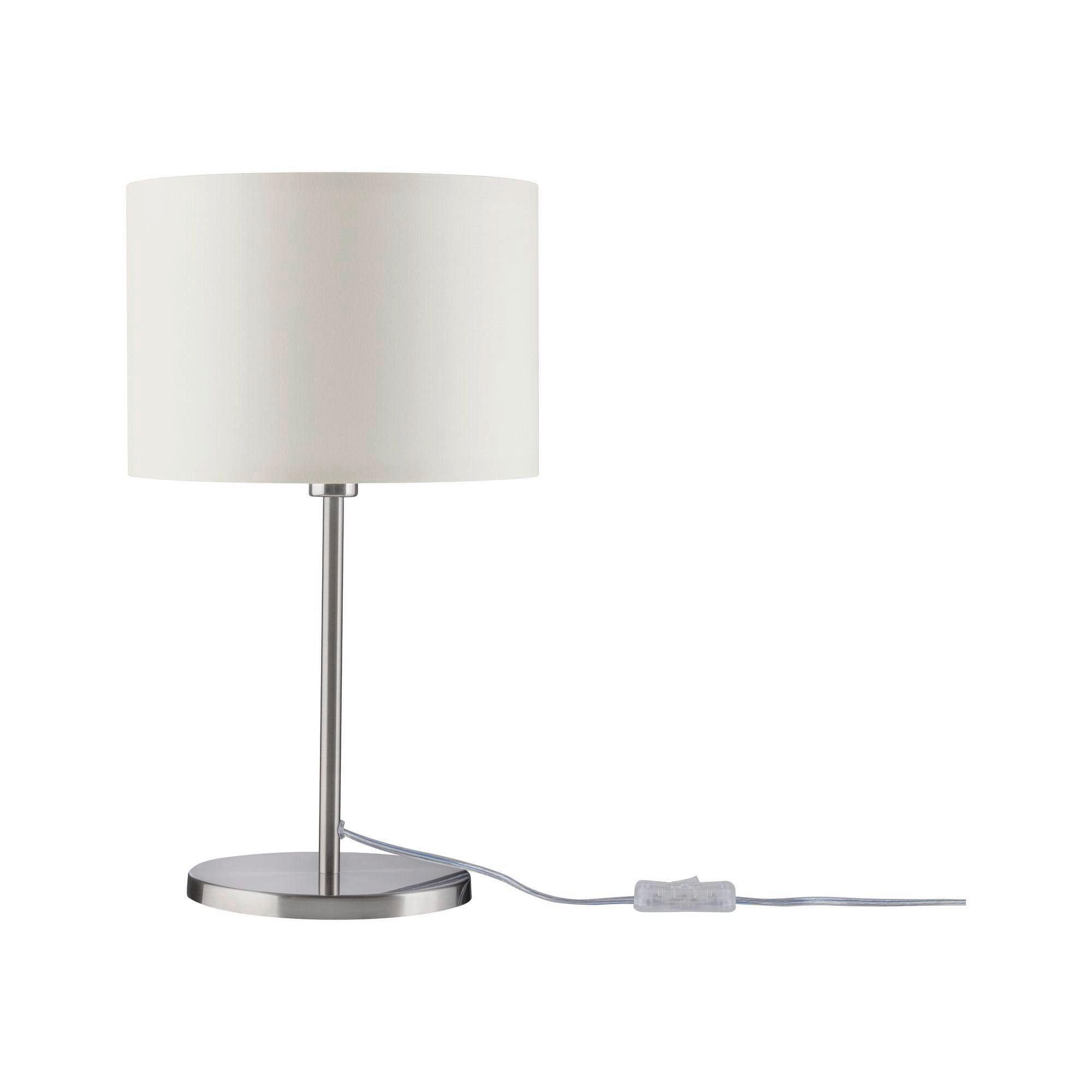 Tischleuchte Tessa in Creme max. 40 Watt - Creme, Design, Textil/Metall (25/45cm) - Paulmann
