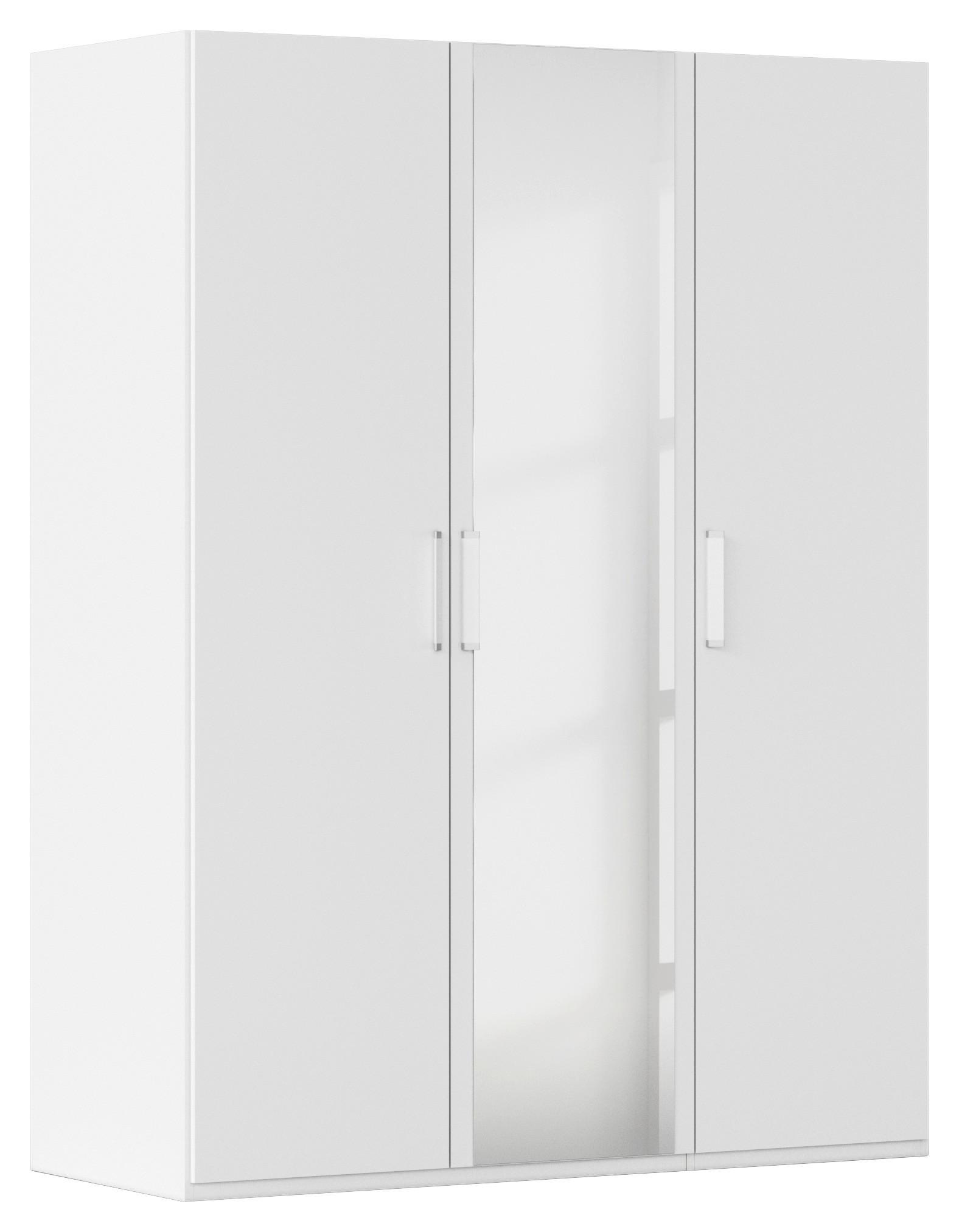 Omara S Klasičnimi Vrati Evelyn, Bela - bela, Design, umetna masa/leseni material (151/223/60cm) - Novel