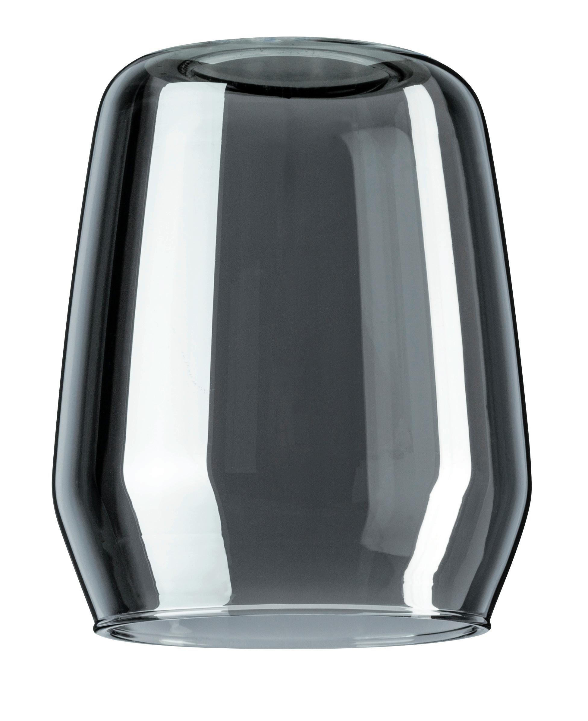 Schienensystem-Leuchtenschirm Vento in Grau Ø ca. 8cm - Grau, Design, Glas (8/9,5cm) - Paulmann